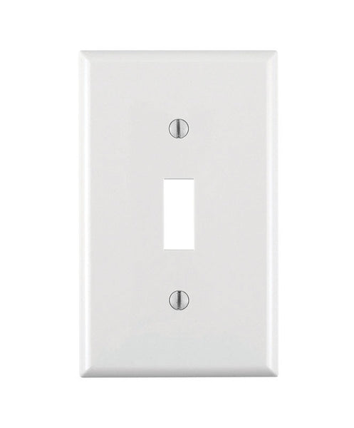 Leviton White 1 gang Nylon Toggle Wall Plate 1 pk (Pack of 20)