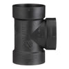 Charlotte Pipe 2 in. Hub X 2 in. D Hub ABS Flush Cleanout Tee