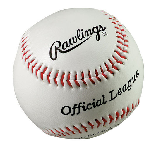 Rawlings White Rubber Baseball 9 in. 1 pk