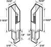 Prime-Line Matte White Plastic Door Guide 1 pk