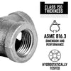B & K 3/4 in. FPT  x 1/2 in. Dia. FPT Black Malleable Iron Coupling