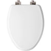 Mayfair Slow Close Elongated White Molded Wood Toilet Seat