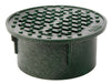 NDS 3 in. Green Round Polyethylene Drain Grate