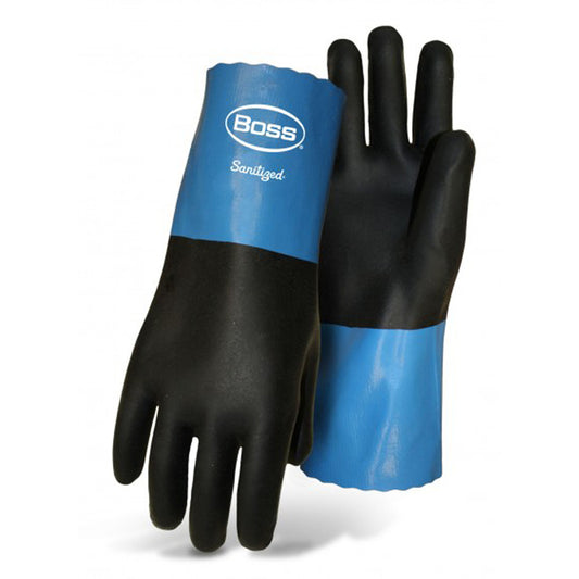 Boss Men's Indoor/Outdoor Gauntlet Gloves Black/Blue L 1 pair
