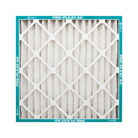 AAF Flanders 20 in. W x 25 in. H x 1 in. D Polyester Synthetic 8 MERV Pleated Air Filter (Pack of 12)