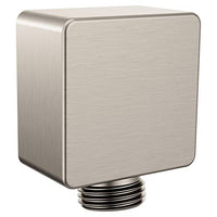 Spot resist brushed nickel drop ell