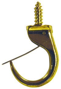 Ook 50354 7/8" Brass Safety Cup Hook (Pack of 12)