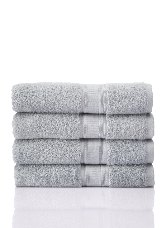 Livim Natural Home Boreal Collection 100% Genuine Cotton 4Pcs Set Bath towel 700GSM 12/1 Soft 100% Cotton, Towels for Home Décor Blue Color 30x52 In (76x132 Cm)