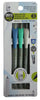 Onyx + Green Black Retractable Pen Refill 3 pk