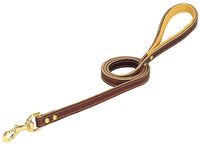 Deer Ridge Dog Leash, Leather/Deerskin, 3/4-In. x 4-Ft.