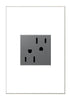 Legrand Adorne 15 amps 125 V Silver Outlet 5-15 R 1 pk