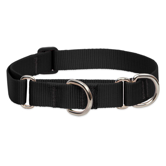 Lupine Pet  Basic Solids  Black  Black  Nylon  Dog  Collar