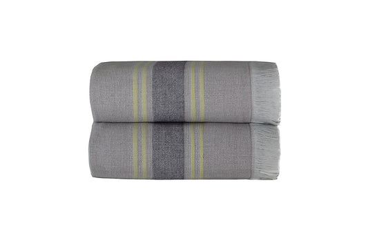 SOREMA 2-Piece Towel Set 100% Genuine Cotton Premium Quality Sorema Fuji Guest Towel, Hand Towel, Multicolor, Eco-Friendly, Made in Portugal, 360 GSM 