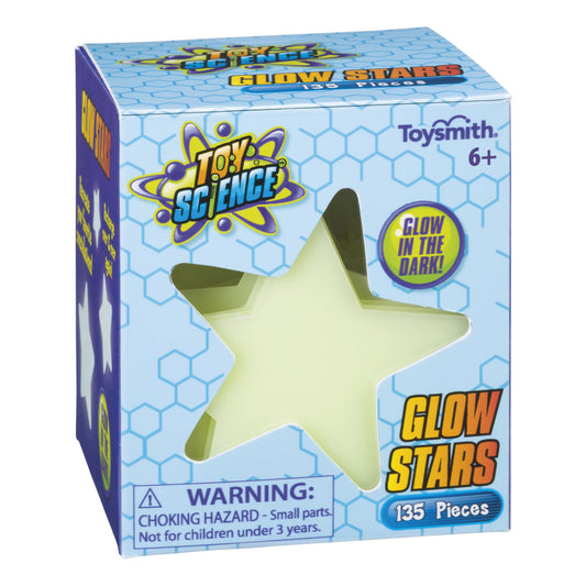 Toysmith Toy Science Glow Star Plastic White 135 pc