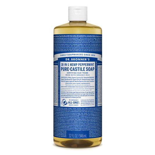 Dr. Bronner's Organic Peppermint Scent Pure-Castile Liquid Soap 32 oz 1 pk