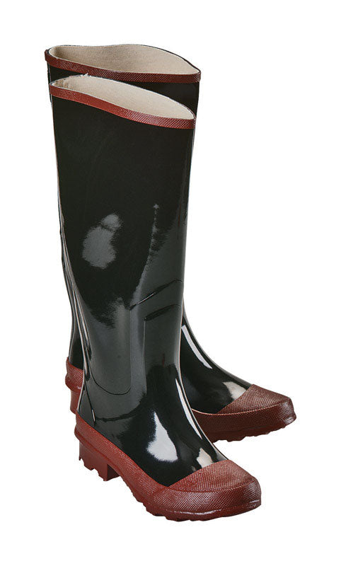 Boulder Creek Men's Steel Shank Boots 10 US Black/Red