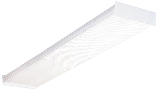 Lithonia Lighting 4 ft. T8 White Fluorescent Wrap Around Ceiling Fixture