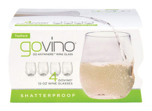 Govino Go Anywhere 12 oz. Clear Tritan Wine Glass