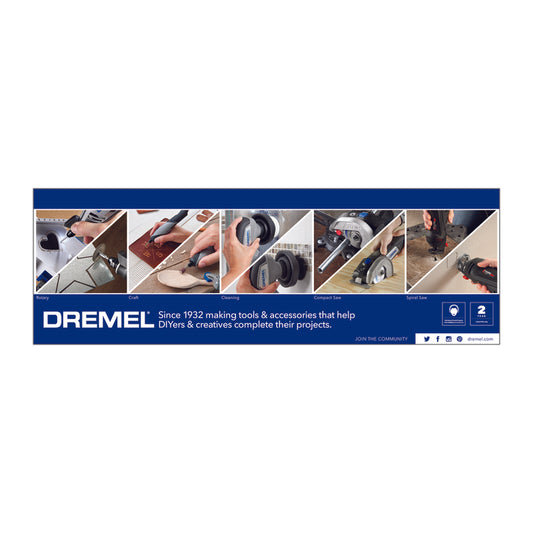 Retail First 4 in.   H X 15.75 in.   W X 48 in.   L Dremel Rotary Magnetic Signage Kit Metal