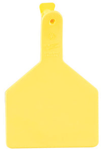 Cow Tag, Yellow, 3 x 4.5-In., 25-Pk.