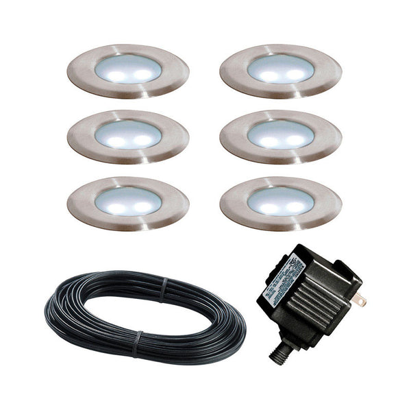 Paradise Silver Low Voltage 6 watts LED Deck Light 6 pk Max