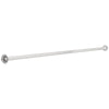Liberty Hardware  Shower Curtain Rod  60 in. L Silver
