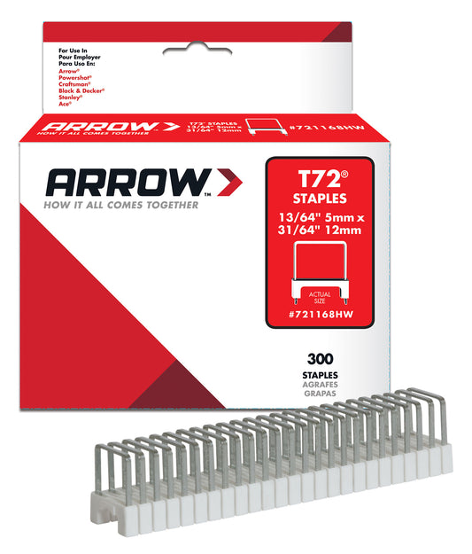 Arrow Fastener 721168hw 31/64 T72 Hardwood Insulated Staples