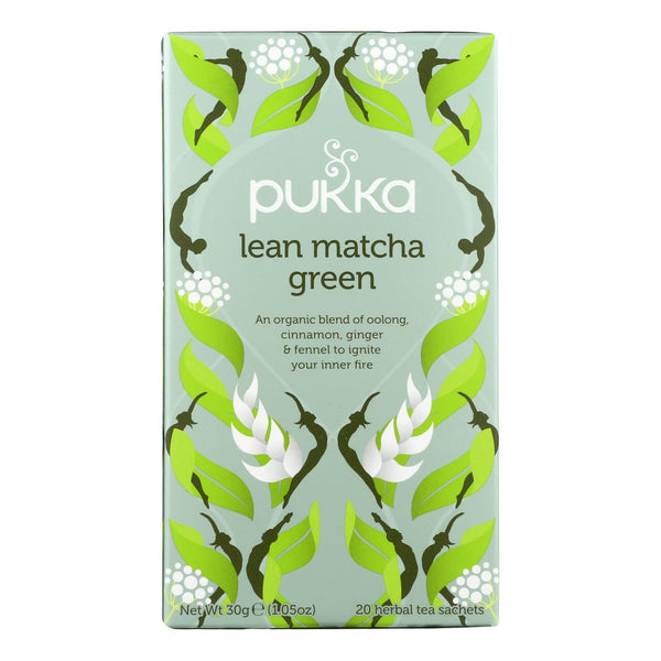Pukka Herbal Teas - Té verde Matcha Lean - Caja de 6 - 20 BOLSAS (paquete de 6)