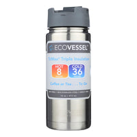 Ecovessel Trimax Triple Insulation Bottles With Removable Strainers  - Case of 6 - 16 OZ
