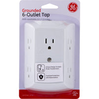 GE 15 amps White Outlet Tap 1 pk