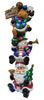 CHT  LED Christmas Character Stack  Christmas Decoration  Red/White/Green  Polyresin  1 pk