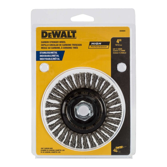 DeWalt 4 in. Crimped/Knotted Wire Wheel Brush Stainless Steel 20000 rpm 1 pc (Pack of 5)