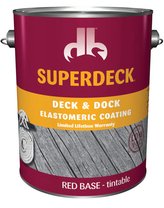 Superdeck Red Tint Elastomeric Deck & Dock Coating 1 gal. (Pack of 4)