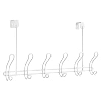 OVER DOOR 6 HOOK RCK WHT (Pack of 4)