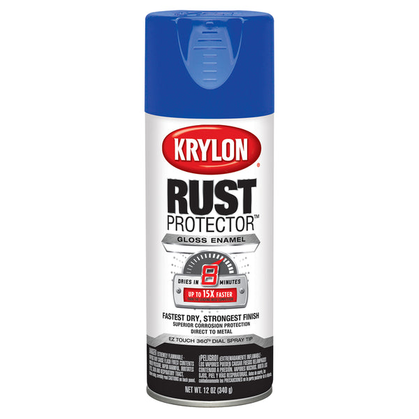 Pintura en aerosol básica azul brillante protectora de óxido Krylon, 12 oz (paquete de 6)