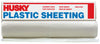 Husky  Plastic Sheeting  4 mil  x 20 ft. W x 100 ft. L Polyethylene  Clear  1