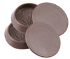 Softtouch Plastic Caster Cup Brown Round 1-11/16 in. W X 1-11/16 in. L 4 pk