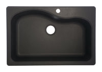 Franke Composite Granite Dual Mount 33 in. W X 22 in. L One Bowl Kitchen Sink