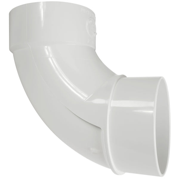 Codo sanitario de calle de 90 grados, color blanco, 42940 de Genova Products