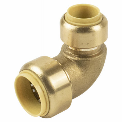 BK Products ProLine 3/4 in. Push  T X 1/2 in. D Push  Brass Reducing Elbow