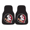Florida State University Seminoles Black Carpet Car Mat Set - 2 Pieces