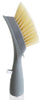 Full Circle Fomo Gray Bamboo/Plastic Foam Dispensing Dish Brush