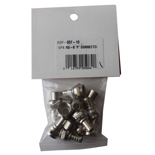Black Point Products F Connector Crimp 10 pk