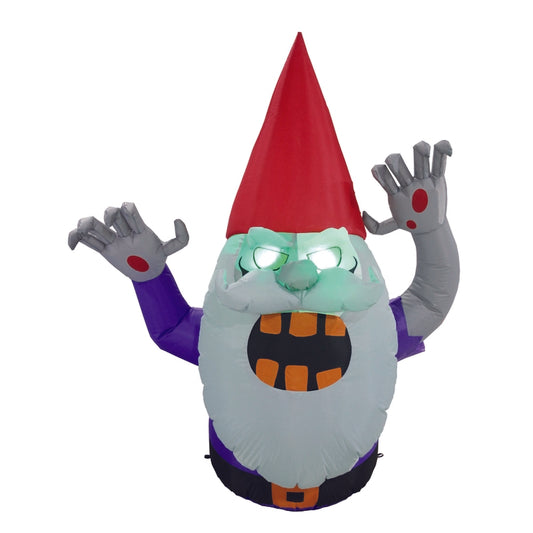 Celebrations Four Season 5 in. Prelit Ground Breaker Gnome Inflatable