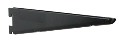 Knape & Vogt 182 Black Steel Double Slot Bracket 16 Ga. 10.5 in. L 450 lb