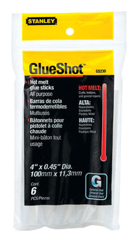 Stanley 0.5 in. D X 4 in. L Glue Sticks Clear 6 pk