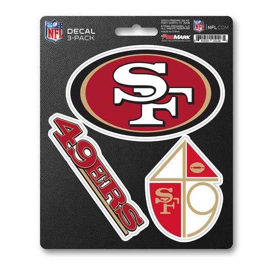 NFL - San Francisco 49ers 3 Piece Decal Sticker Set