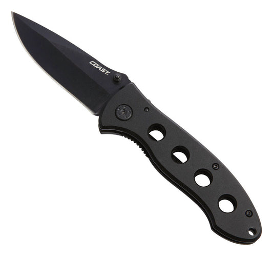 Coast DX340 Black Stainless Steel 8.3 in. Knife