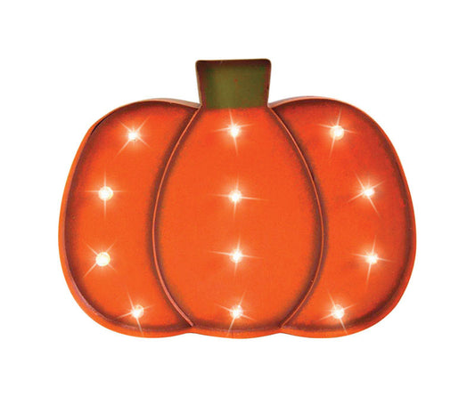 Celebrations  LED Pumpkin  Lighted Halloween Decoration  16.14 in. H x 1.97 in. W 1 pk