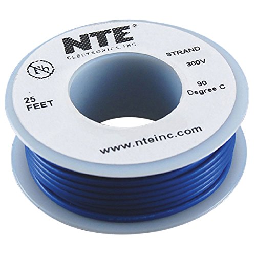 CABLE-300VHU 26GA AZUL ESTÁNDAR 25'